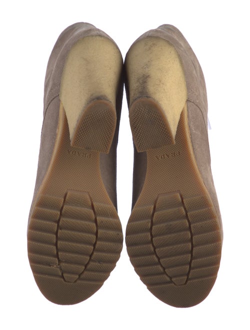 Prada Suede Lace-Up Boots