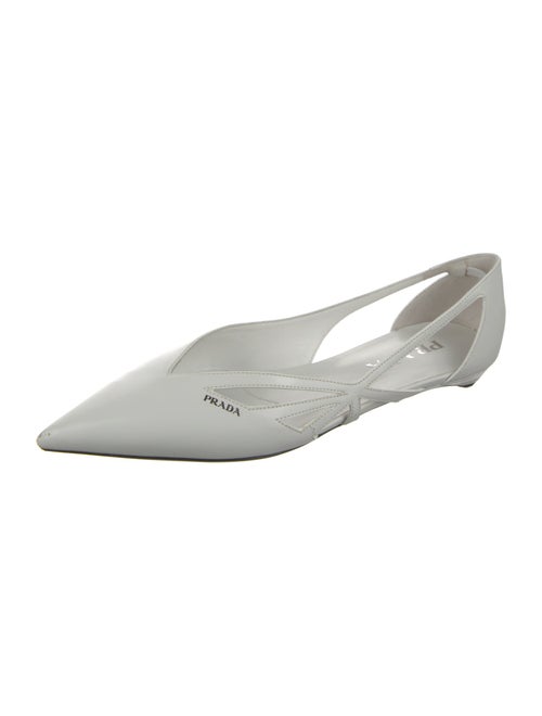 Prada Leather D'Orsay Flats