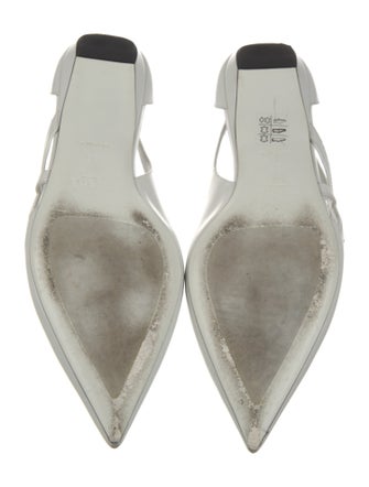 Prada Leather D'Orsay Flats