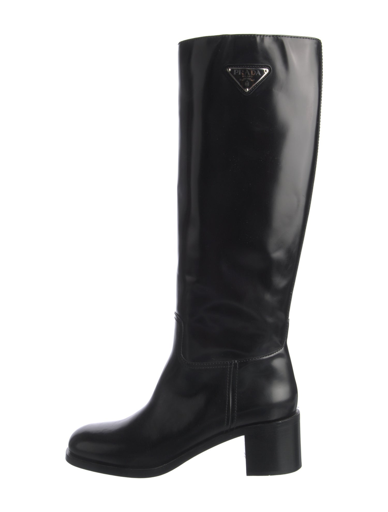 Prada Leather Riding Boots