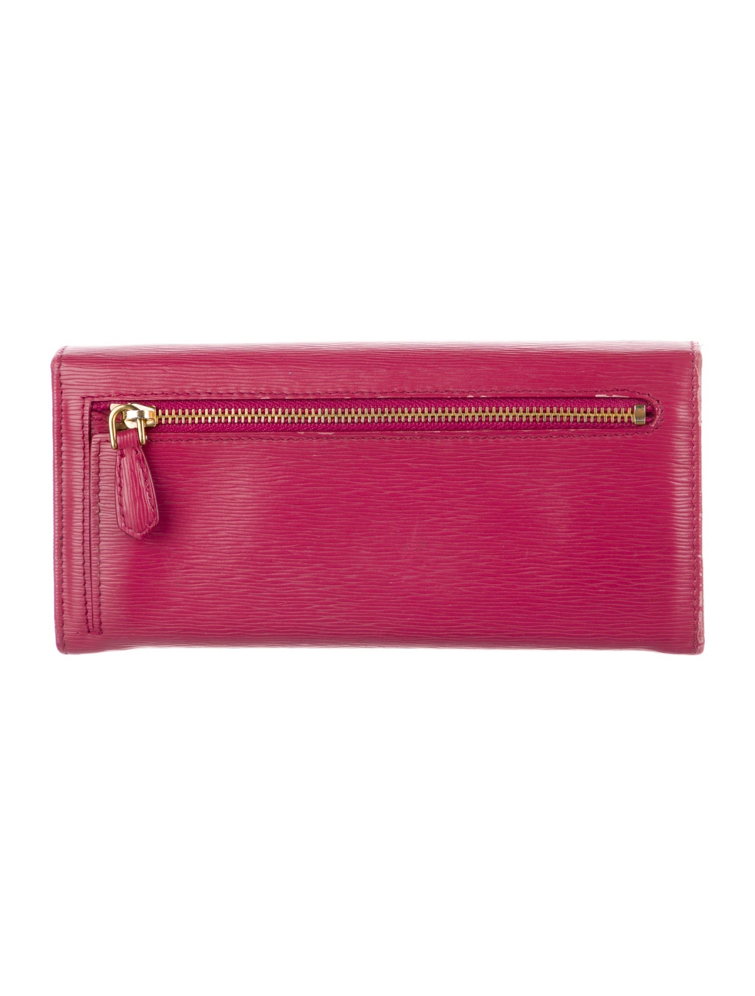 Prada Late 2000's - Early 2010's Continental Wallet