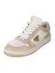 Prada Enameled Metal Triangle Leather Sneakers