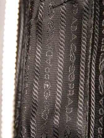 Prada Enameled Metal Triangle Minaudière Small