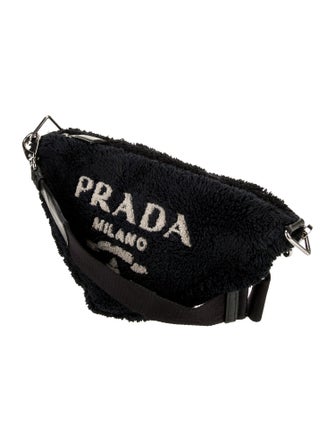 Prada Enameled Metal Triangle Triangle