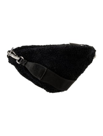 Prada Enameled Metal Triangle Triangle