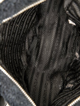 Prada Enameled Metal Triangle Triangle