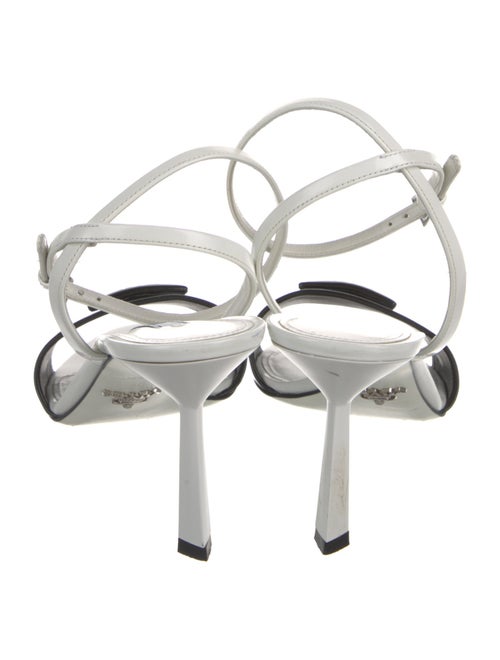 Prada Leather Colorblock Pattern Sandals