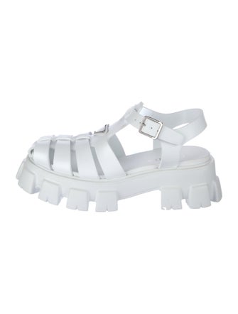 Prada Monolith Rubber Sandals