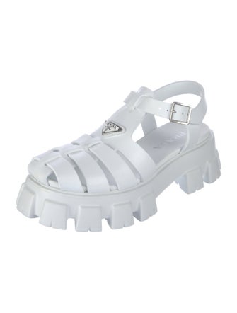 Prada Monolith Rubber Sandals