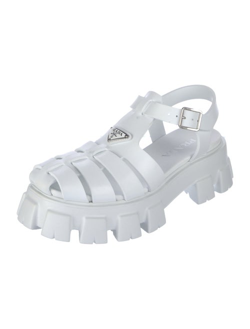 Prada Monolith Rubber Sandals