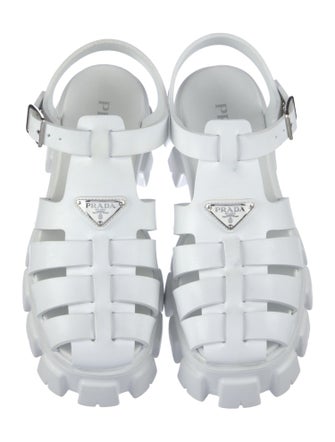 Prada Monolith Rubber Sandals