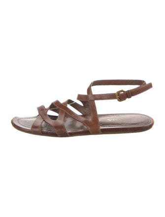 Prada Leather Gladiator Sandals
