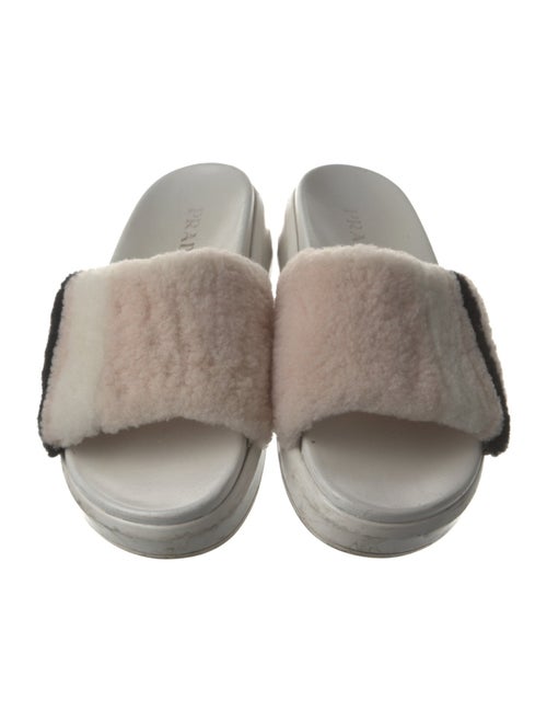 Prada Shearling Slides