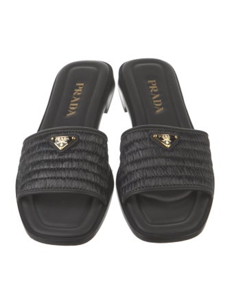 Prada Leather Slides