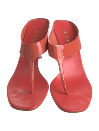 Prada Patent Leather Slides