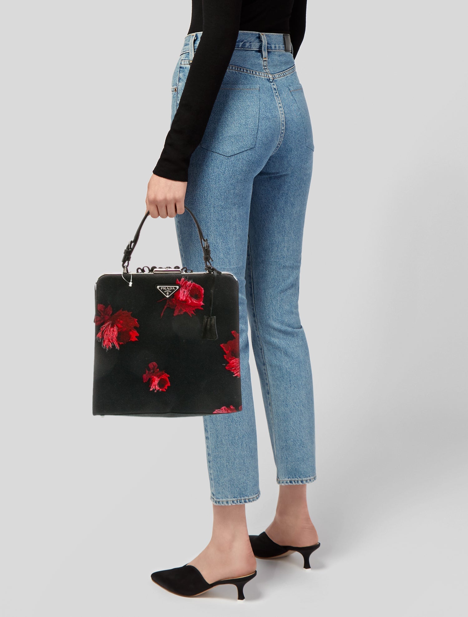 Prada Tessuto Top Handle Bag