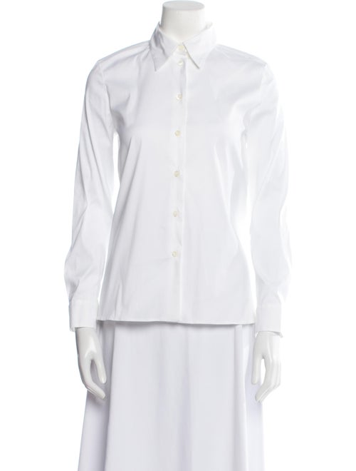 Prada 2019 Long Sleeve Button-Up Top