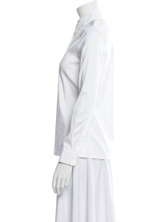 Prada 2019 Long Sleeve Button-Up Top