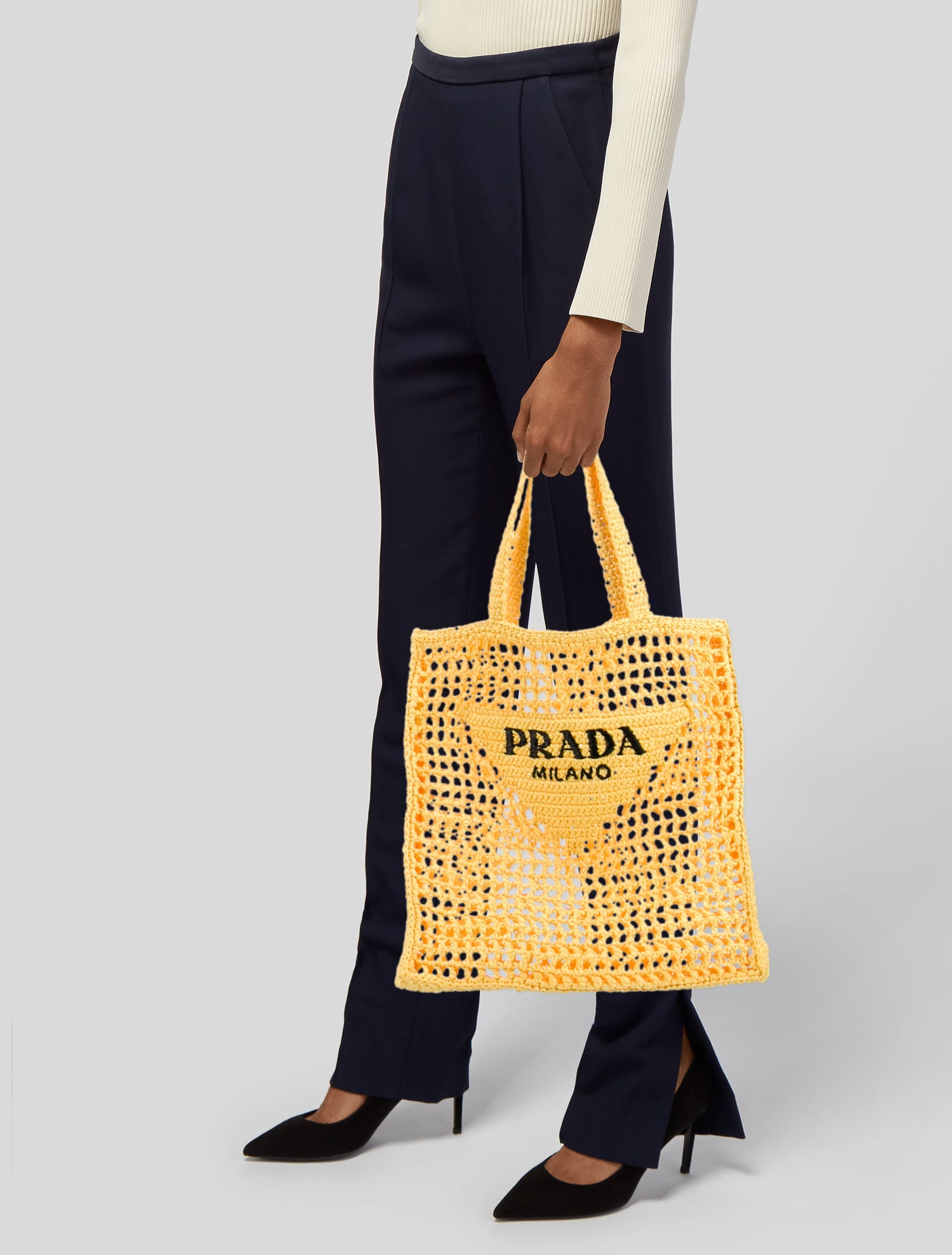 Prada Raffia Grass Tote
