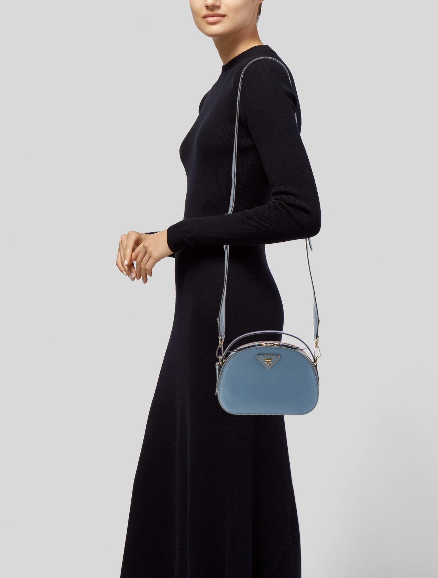 Prada Signature Saffiano Lux Leather Odette