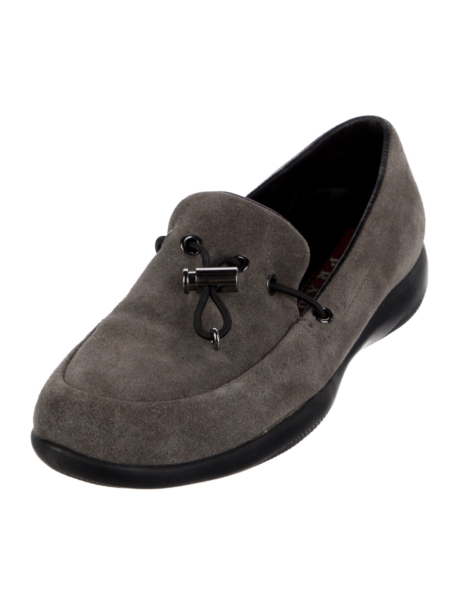 Prada Suede Moccasins