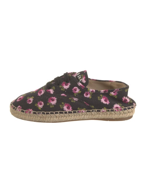 Prada Canvas Floral Print Espadrille Sneakers