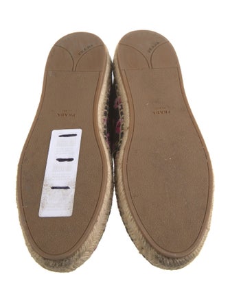 Prada Canvas Floral Print Espadrille Sneakers