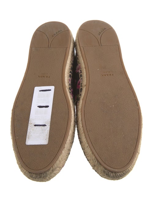 Prada Canvas Floral Print Espadrille Sneakers