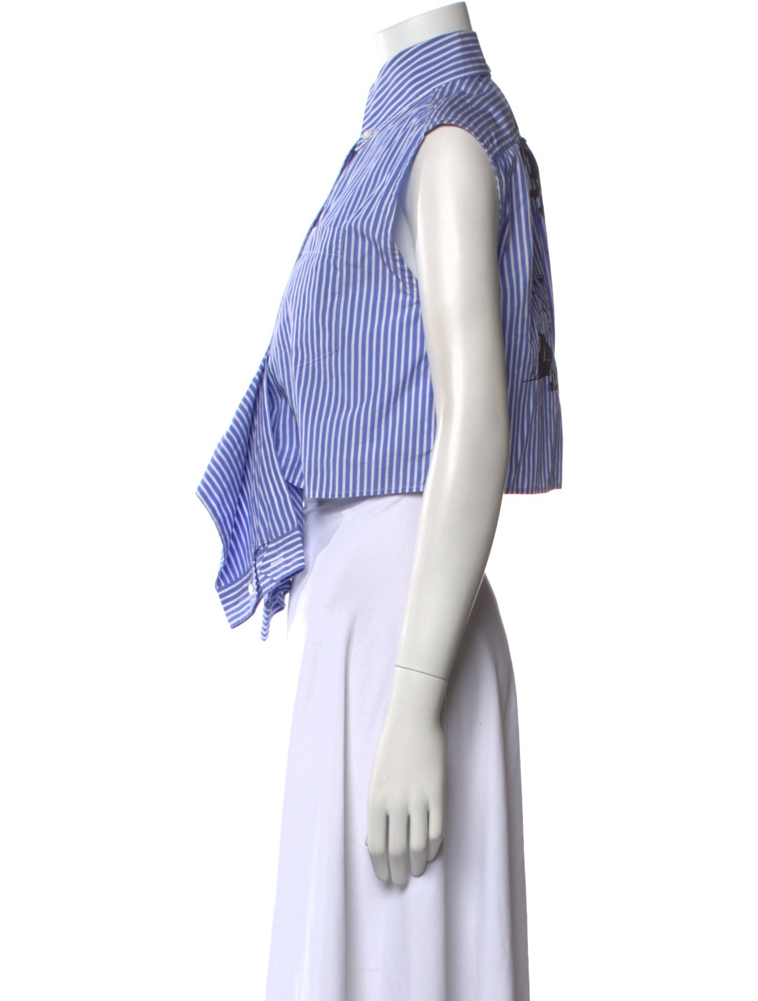 Prada 2018 Striped Crop Top