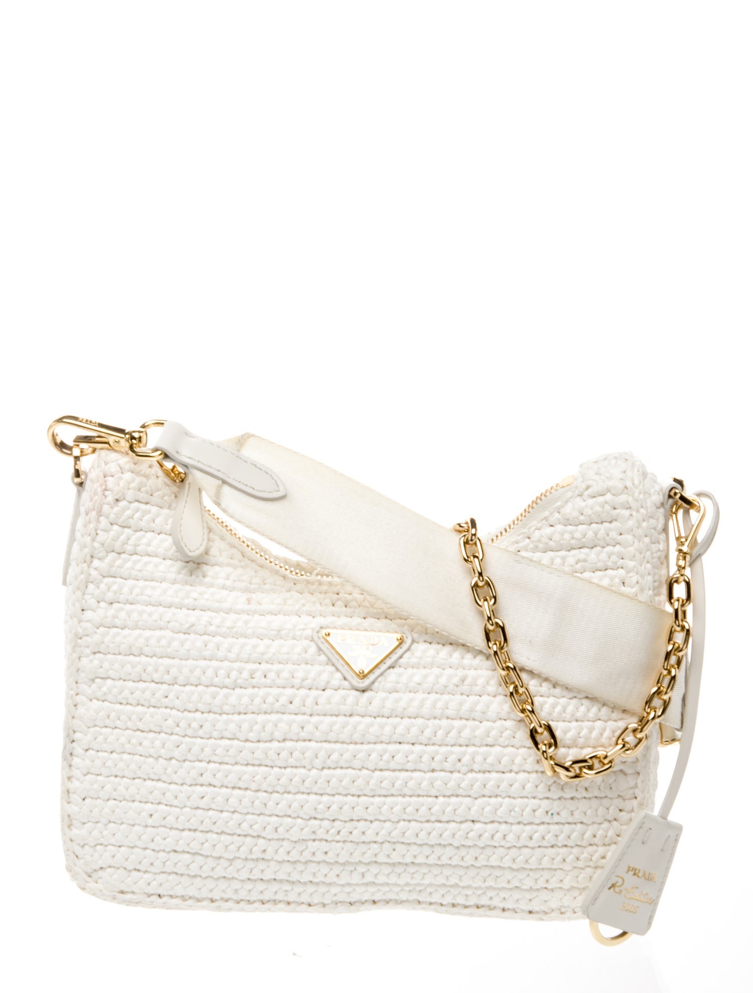 Prada Enameled Metal Triangle Re-Edition 2005