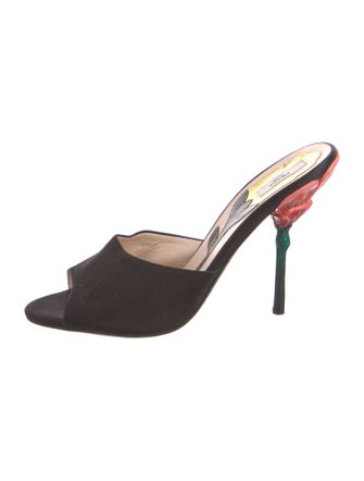 Prada Satin Slides