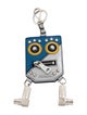 Prada Men's Leather Robot Keychain