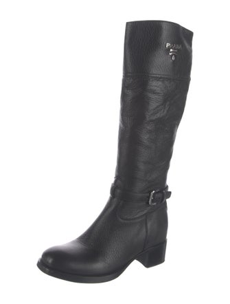 Prada Leather Riding Boots