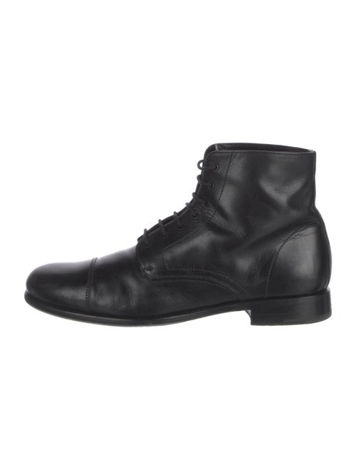 Prada Leather Lace-Up Boots