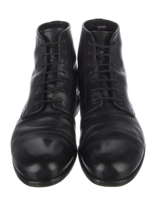 Prada Leather Lace-Up Boots