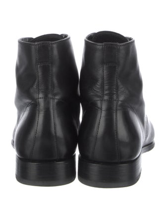 Prada Leather Lace-Up Boots