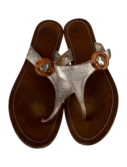 Prada Leather Slides