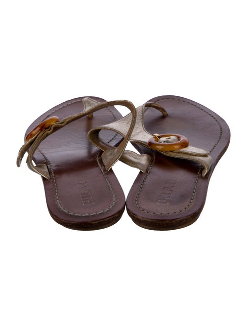 Prada Leather Slides