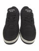 Prada Enameled Metal Triangle Nylon Sneakers