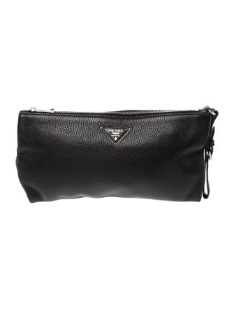 Prada Vitello Daino Leather Clutch