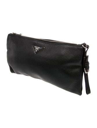 Prada Vitello Daino Leather Clutch