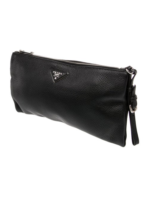 Prada Vitello Daino Leather Clutch