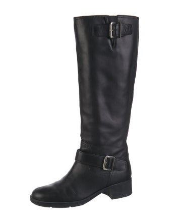 Prada Leather Riding Boots