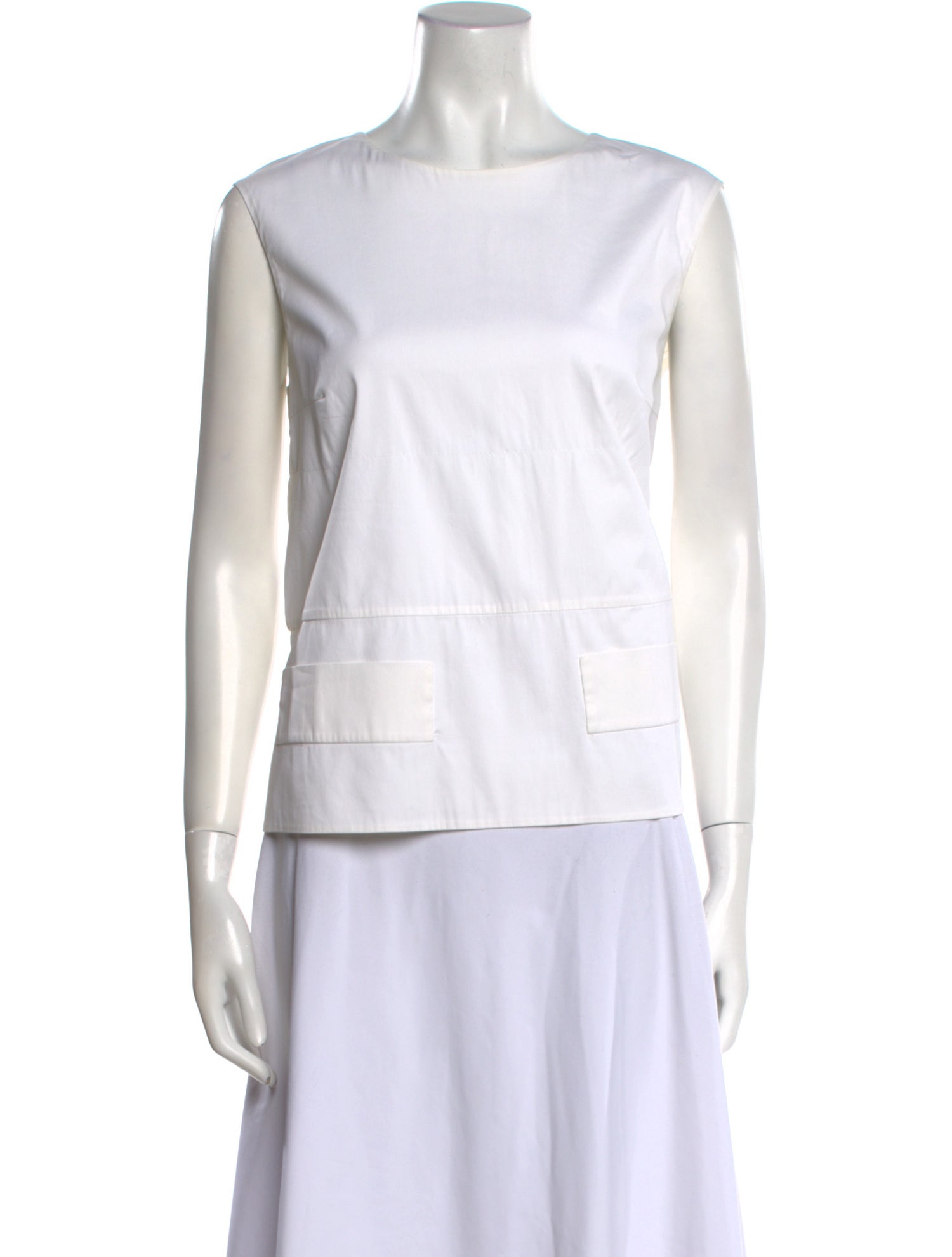 Prada 2012 Bateau Neckline Top