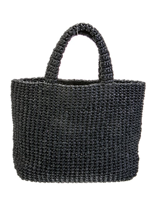 Prada Raffia Grass Top Handle Bag Small