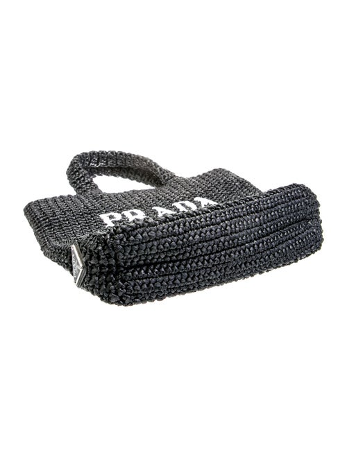 Prada Raffia Grass Top Handle Bag Small
