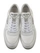 Prada Leather Graphic Print Sneakers