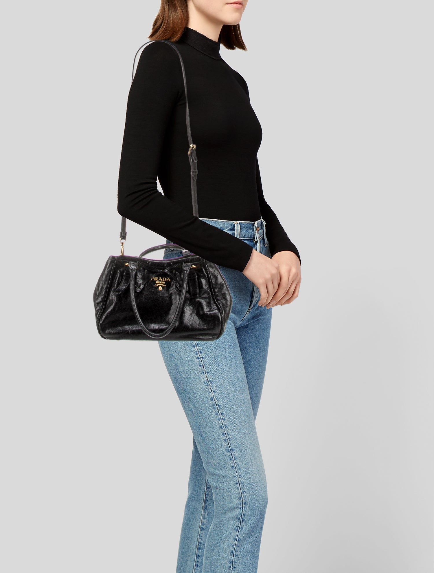 Prada Vitello Daino Leather Naplak