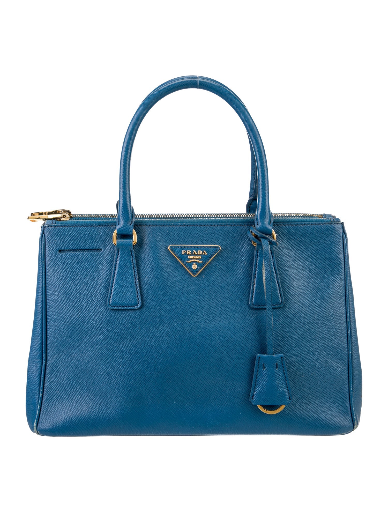 Prada Saffiano Leather Galleria Double Zip Small