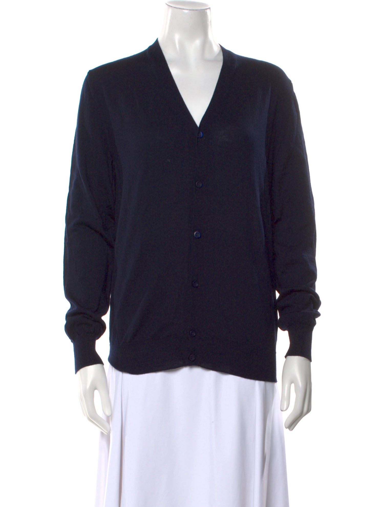 Prada Virgin Wool V-Neck Sweater